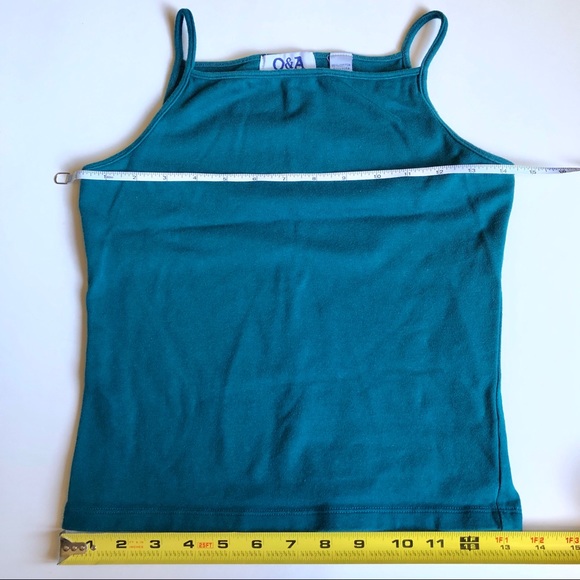 2/$15 Q & A Tank Top Medium Blue Juniors - Picture 5 of 14